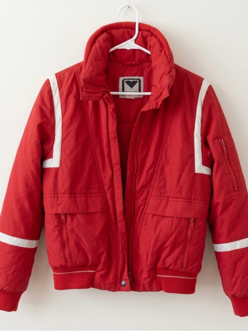 Vintage Obermeyer Women's Bright Red size 6 Ski Jacket coat down filled